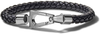 Bulova Mens Marine Star Leather Bracelet, Black, Medium, J96B029M