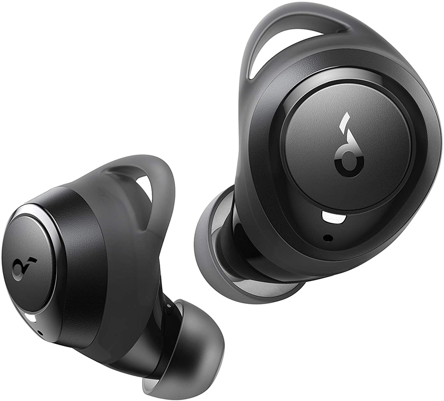 Soundcore by Anker Life A1 True Wireless Earbuds, Powerful Customized Sound, 35H Playtime, Wireless Charging, USB-C Fast Charge, IPX7 Waterproof, Button Control, Bluetooth Earbuds, Commute, Sports