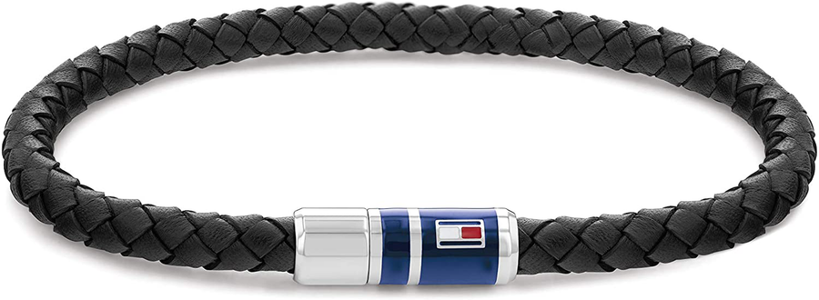 Tommy Hilfiger Men'S Jewelry Braided Leather Bracelet