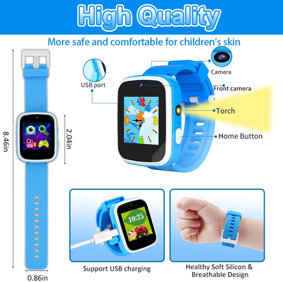Yehtta Kids Smart Watch Toys for 3-8 Year Old Boys Toddler Watch HD Dual Camera Watch for Kids All in One Birthday Gifts for 6-10 Years Old Boys Blue Kids Watch Christmas Toys for Kids