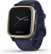 Garmin Venu Sq Music, GPS Smartwatch with Bright Touchscreen Display, Features Music and up to 6 Days of Battery Life, Light Gold and Navy Blue