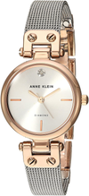 Anne Klein Women'S Genuine Diamond Dial Mesh Bracelet Watch