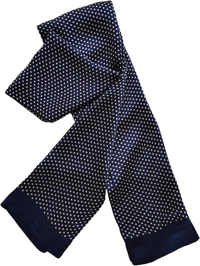 Men'S 100 Silk Scarf Double Layers Fashion Neckerchief Formal Casual