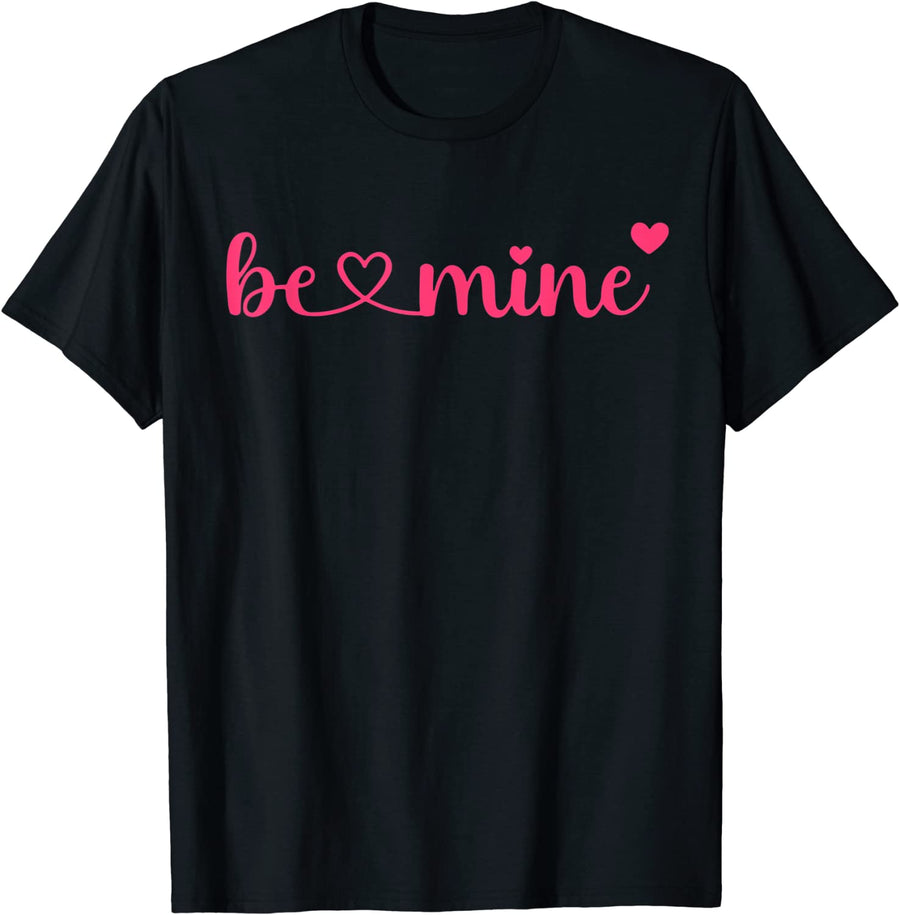 Valentine'S Day Retro Be Mine Heart Valentine Gifts T-Shirt