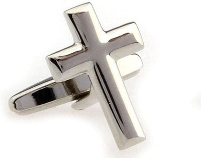 Cross Crosses 4 Christian Pairs Cufflinks in a Presentation Gift Box & Polishing Cloth