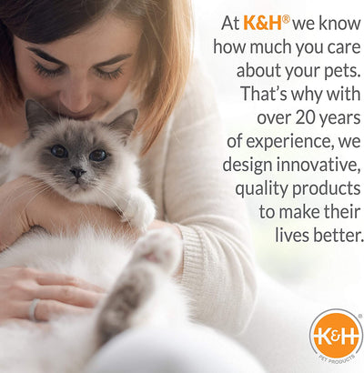 Heated Thermo-Kitty Pet Bed, Plush Cat Bed, Sage