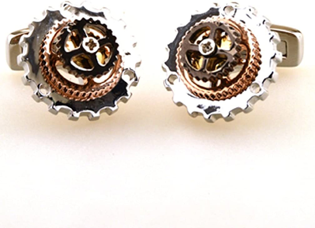 Bicycle Gears Really Moves Bike Cycling Cyclists Derailleur Pair Cufflinks Presentation Gift Box & Polishing Cloth