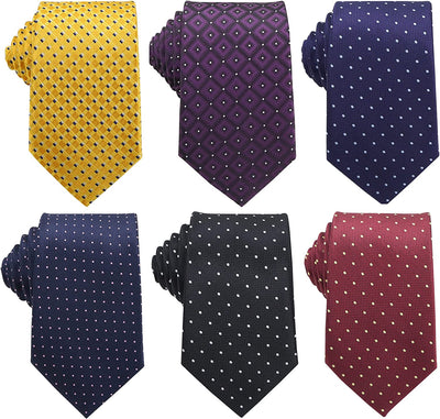 Classic Men'S Silk Tie Necktie Woven JACQUARD Neck Ties