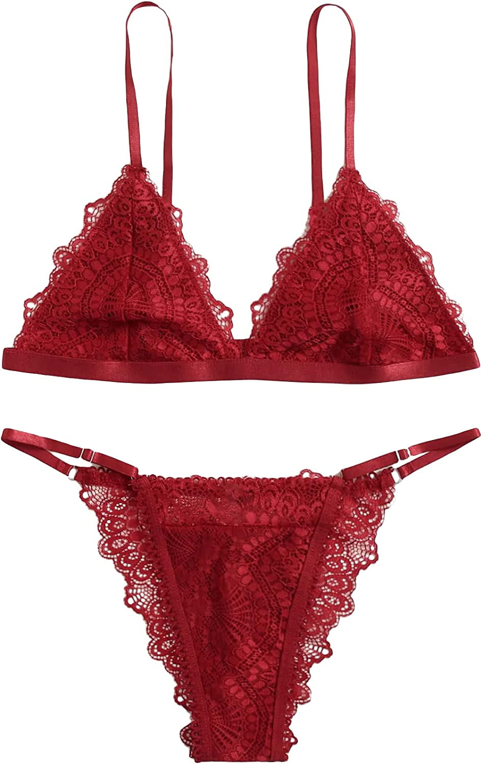 SOLY HUX Women'S Sexy Lingerie Set Bra and Panty Sets Everyday Bra Valentines Gift Lingerie for Women