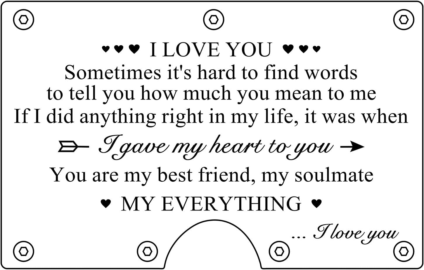 Personalized Wallet Gifts for Husband Boyfriend Custom Aluminum Wallet with Money Clip Engraved Credit Card Holder for Men Anniversary Christmas Valentine'S Day Gifts