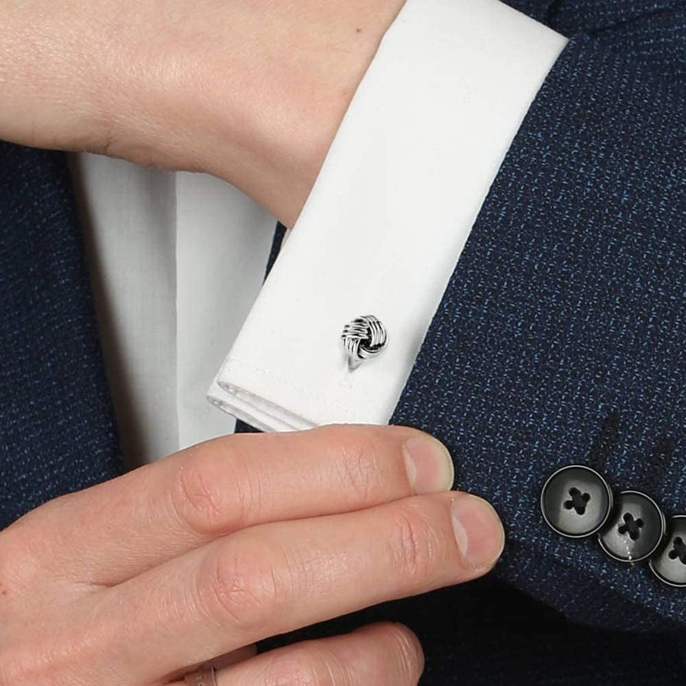Men'S Sterling Silver Cufflinks for Dad Father Grand-Father