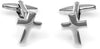 Cross Crosses Christian 6 Pairs Cufflinks with a Presentation Gift Box and Polishing Cloth