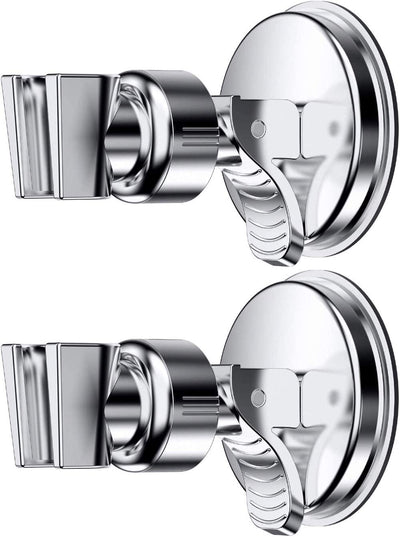 Shower Head Holder Suction Cup Handheld Showerhead Bracket Adjustable Height Shower Holder, Removable Handheld Wand Holder Wall Mounted Suction Bracket