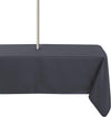 Outdoor and Indoor Tablecloth - Washable Waterproof Wrinkle Free Table Cloth with Zipper and Umbrella Hole for Spring/ Summer/ Party/ Picnic/ BBQS/ Patio (Round 60 Inch, Grey)