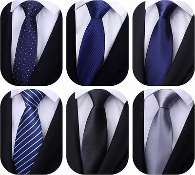 Classic Men'S Silk Tie Necktie Woven JACQUARD Neck Ties