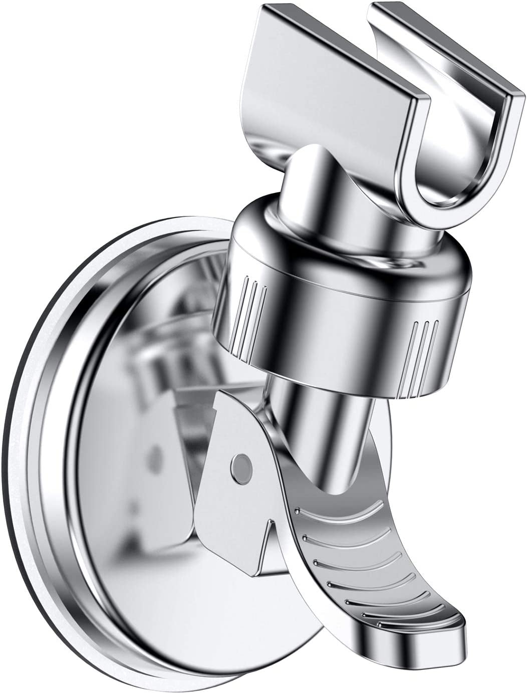 Shower Head Holder Suction Cup Handheld Showerhead Bracket Adjustable Height Shower Holder, Removable Handheld Wand Holder Wall Mounted Suction Bracket