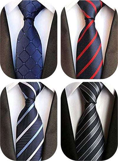 Classic Men'S Silk Tie Necktie Woven JACQUARD Neck Ties