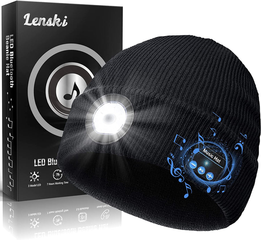 Valentines Day Gifts for Men, Bluetooth Beanie Hat Gifts for Him, Mens Valentines Gifts, Birthday Gifts for Men Who Have Everything, Cool Gadgets for Him, Gifts for Dad, Husband, Mom, Grandpa