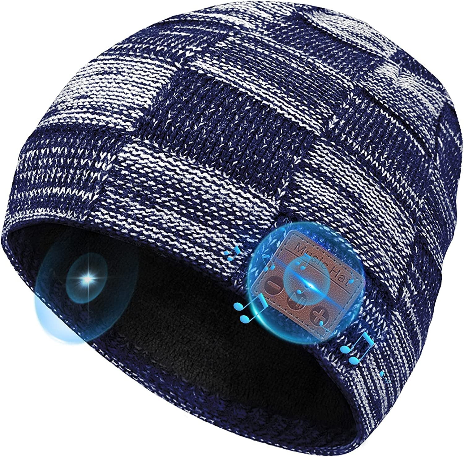 Gifts for Men Bluetooth Beanie Hat & Multi Tool Pen - 2 Cool Gadgets Set for Dad Birthday Women Christmas Stocking Stuffers