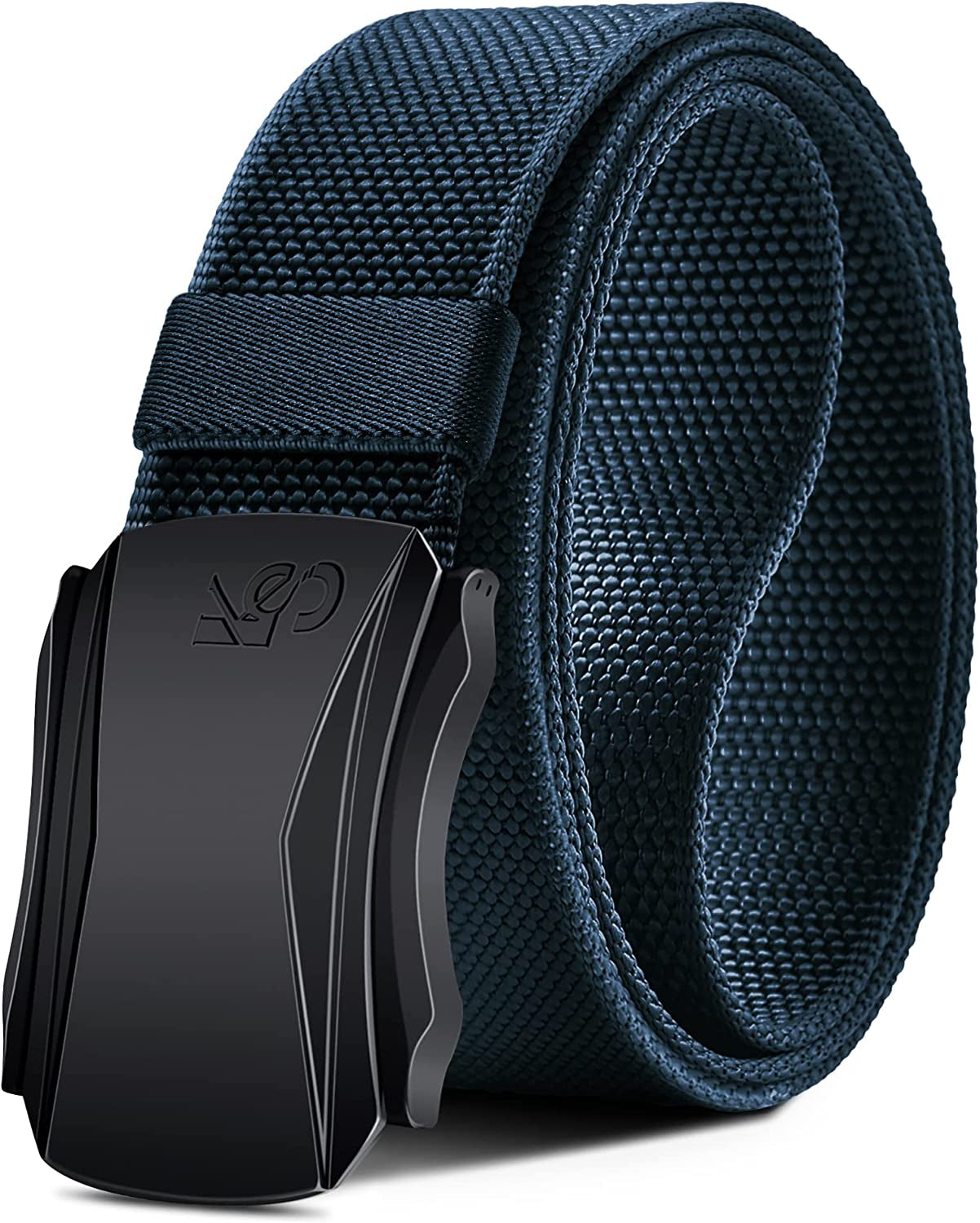 Mens Belt, Military Tactical Stretch Web Nylon Belt for Hiking Hunting Pants 1.5",Cut for Fit