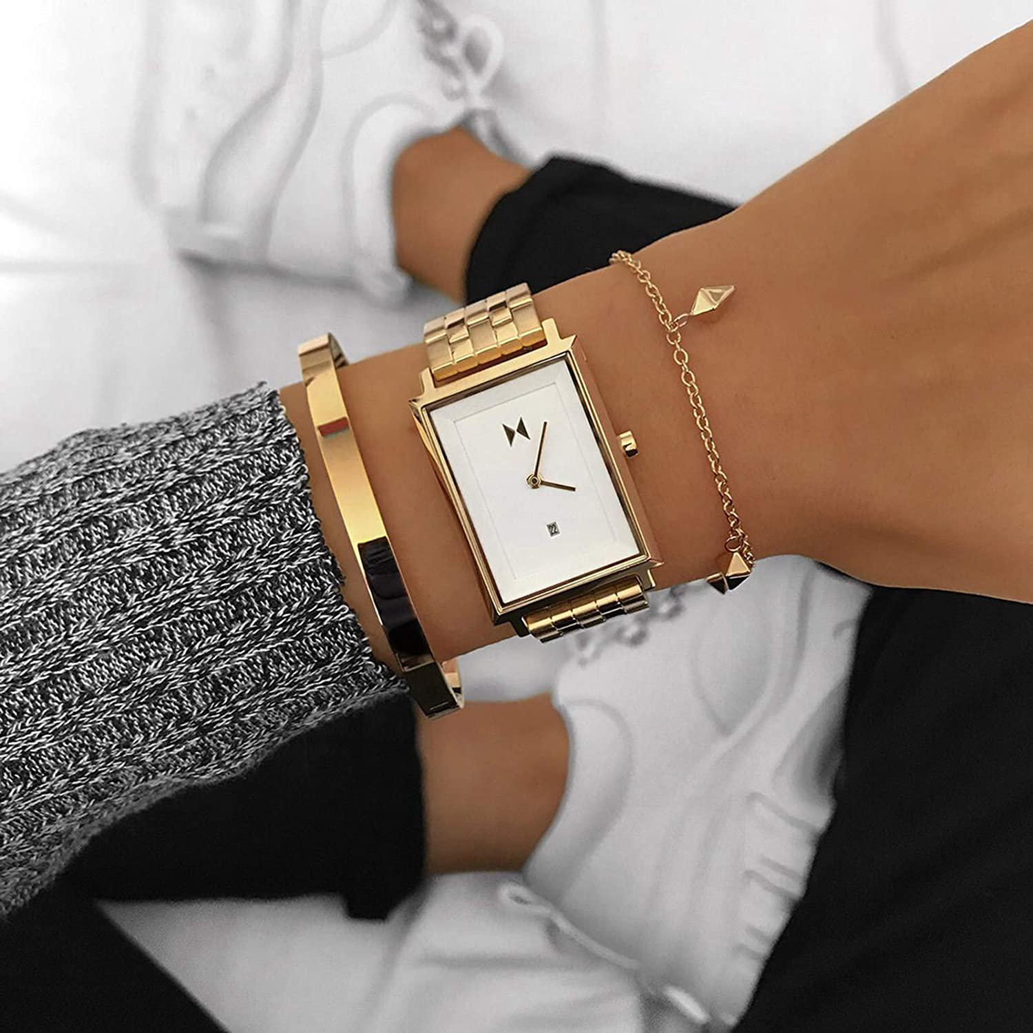 MVMT Women'S Minimalist Signature Square Watch
