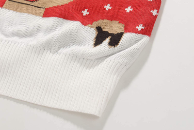 SSLR Youth Big Boys Holiday Santa Clause Knitted Sweater Ugly Christmas Sweater for Kids