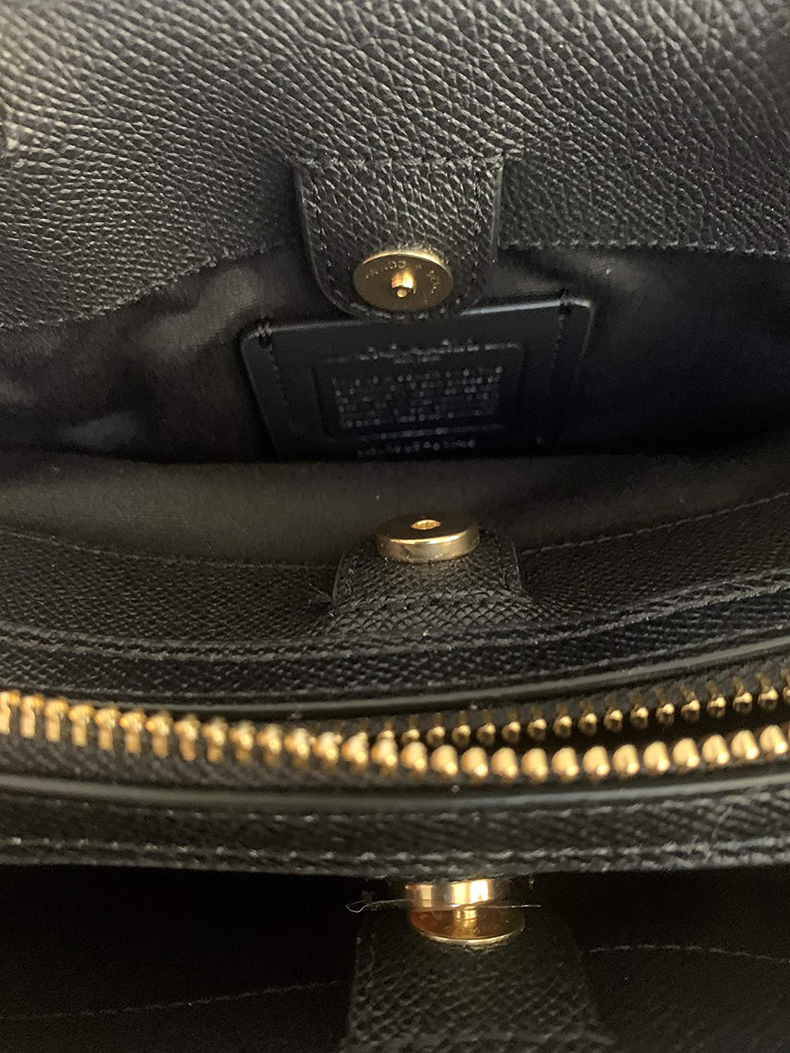 Coach Crossgrain Leather Mini Lille Carryall Satchel - Black, Small