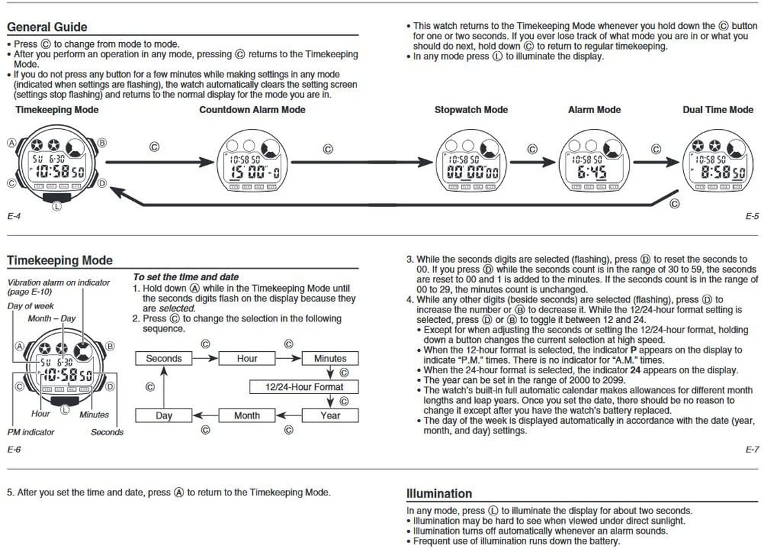 Casio Men'S W735H-1AVCF Super Illuminator Watch with Black Resin Band