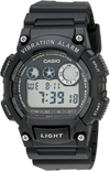 Casio Men'S W735H-1AVCF Super Illuminator Watch with Black Resin Band