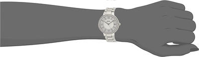 Fossil Women'S Virginia Stainless Steel Crystal-Accented Dress Quartz Watch