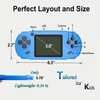 Beijue 16 Bit Handheld Games for Kids Adults 3.0'' Large Screen Preloaded 100 HD Classic Retro Video Games No Need Wifi USB Rechargeable Seniors Electronic Game Player Birthday Xmas Present (Blue)