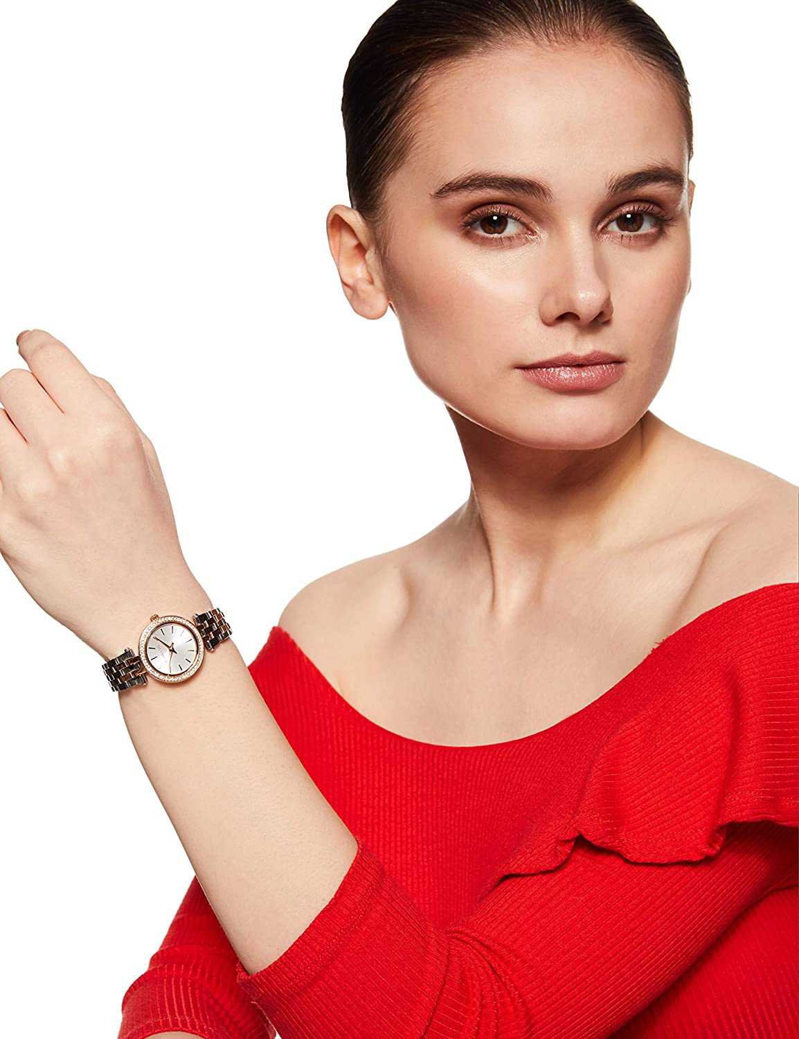 Michael Kors Petite Darci Three-Hand Watch with Glitz Accents, 26Mm