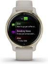 Garmin Venu 2S, Smaller-Sized GPS Smartwatch with Advanced Health Monitoring and Fitness Features, Light Gold Bezel with Tan Case and Silicone Band