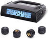 Tymate Tire Pressure Monitoring System M7-3 - Solar Charge, 5 Alarm Modes, Auto Backlight LCD Display, Auto Sleep Mode, 4 TPMS Sensors (0-87 PSI)