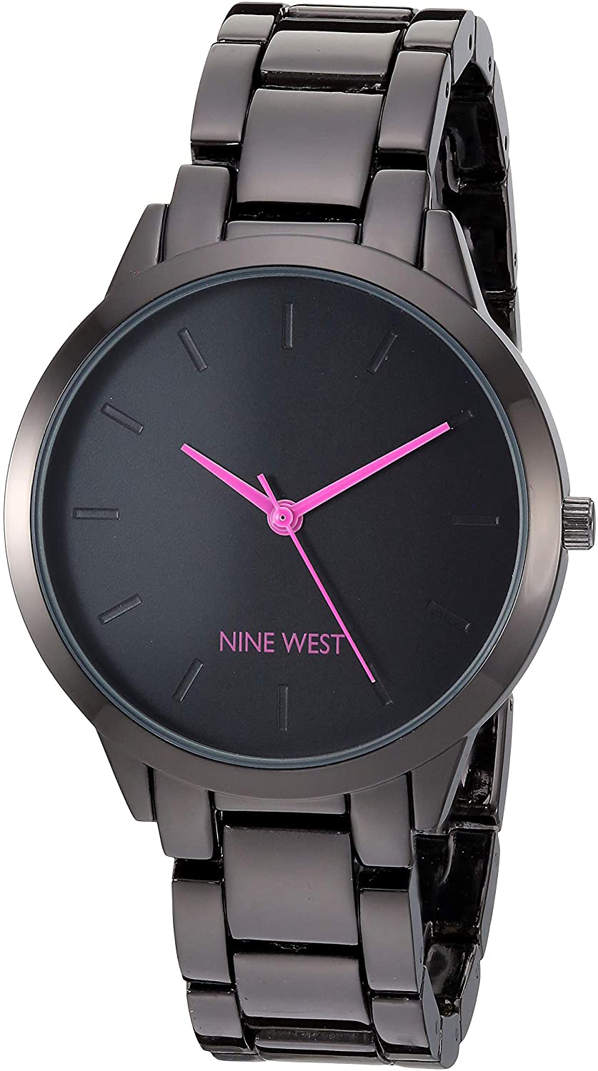 Nine West Women'S Gunmetal Bracelet Watch