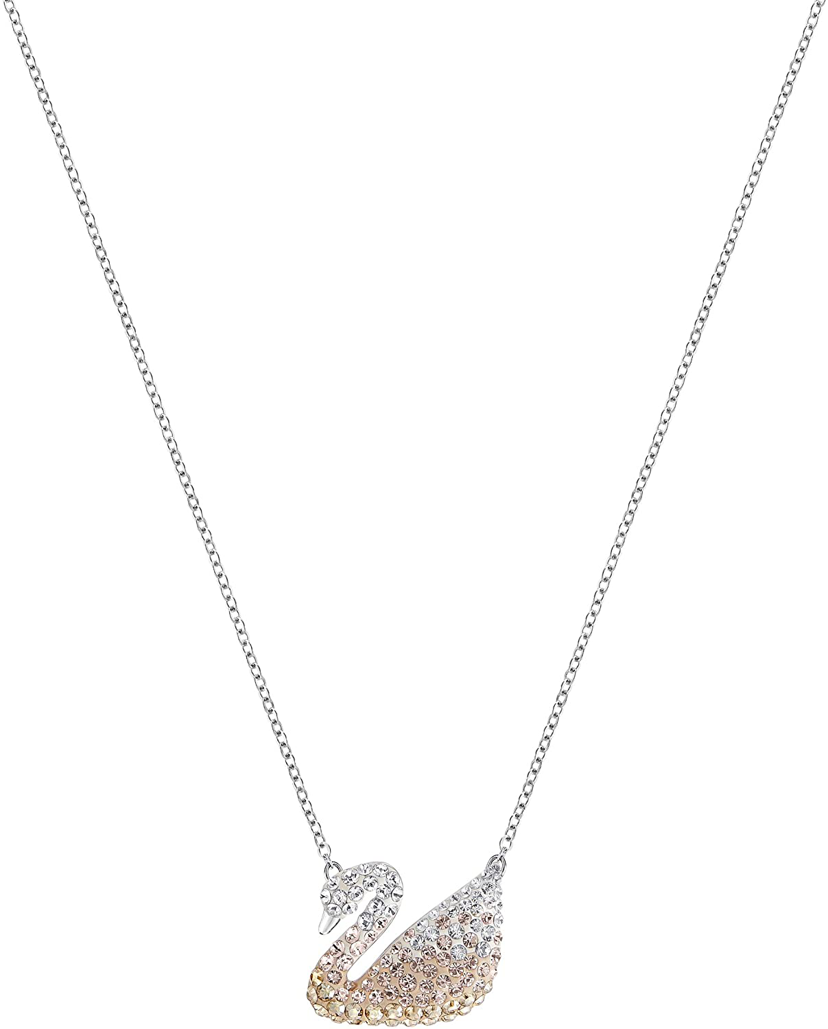 SWAROVSKI Women'S Iconic Swan Crystal Jewelry Collection, Rhodium Finish
