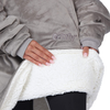 THE COMFY Original | Oversized Microfiber & Sherpa Wearable Blanket, Seen on Shark Tank, One Size Fits All Gray