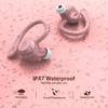 COMISO Wireless Earbuds, True Wireless in Ear Bluetooth 5.0 with Microphone, Deep Bass, IPX7 Waterproof Loud Voice Sport Earphones with Charging Case for Outdoor Running Gym Workout (Rose Pink)