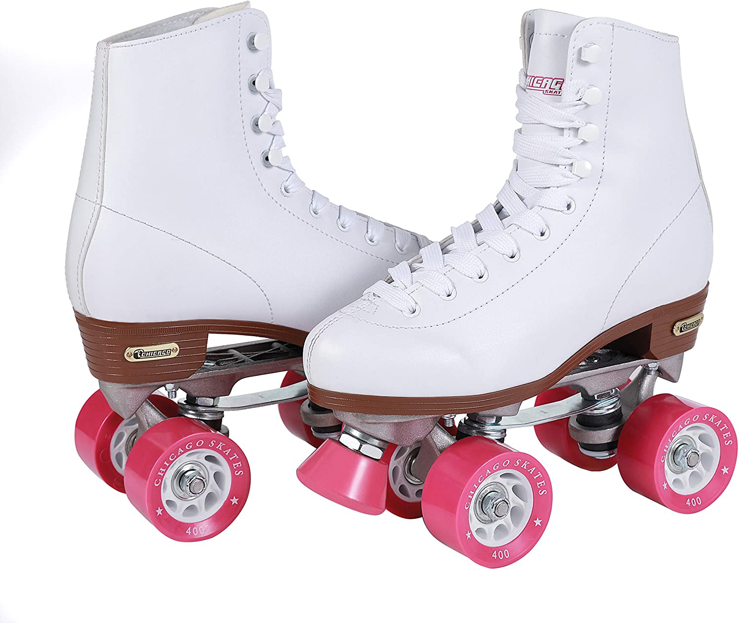CHICAGO Women'S Classic Roller Skates - Premium White Quad Rink Skates