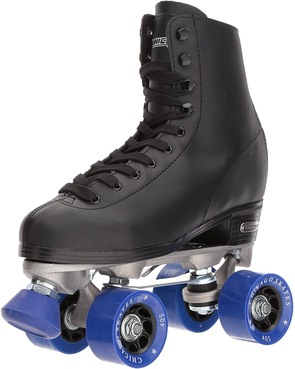 CHICAGO SKATES Men'S Classic Roller Skates - Premium Black Quad Rink Skates