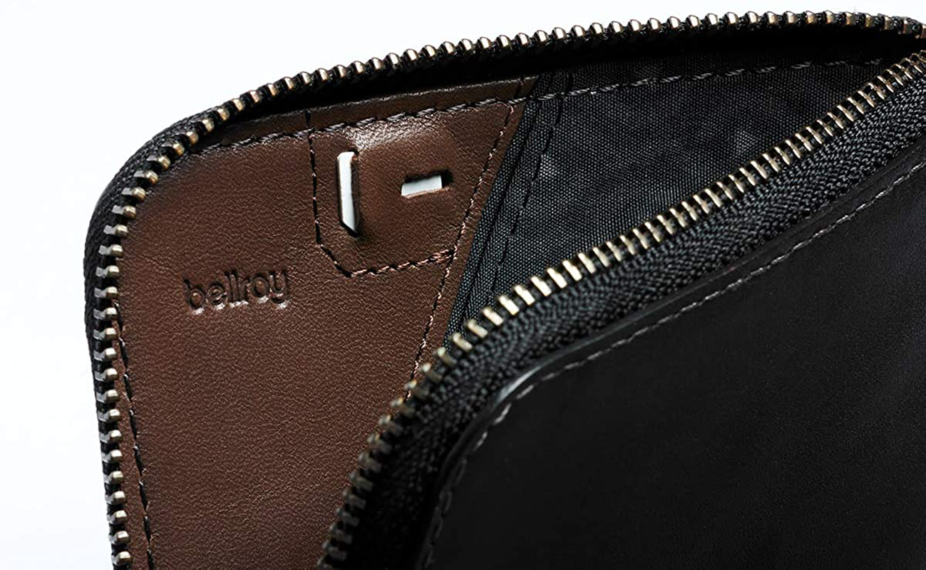 Bellroy Card Pocket (Small Leather Zipper Card Holder Wallet, Holds 4-15 Cards, Coin Pouch, Folded Note Storage)
