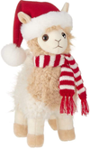 Bearington Holly Llama Plush Holiday Llama Stuffed Animal, 10 Inches