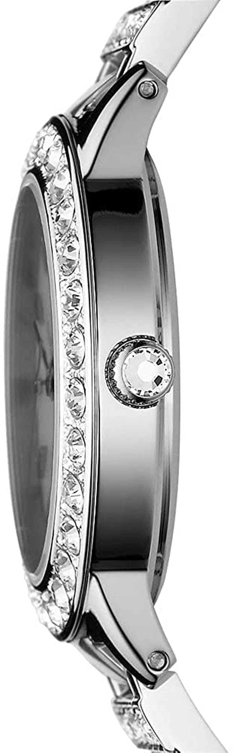 Fossil Women'S Jesse Stainless Steel Crystal-Accented Dress Quartz Watch