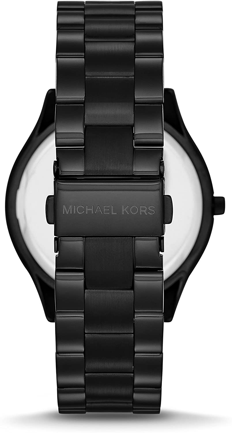 Michael Kors Women'S Slim Runway Three-Hand Stainless Steel Quartz Watch