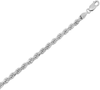 Verona Jewelers 925 Sterling Silver Diamond-Cut Rope Chain Solid Link Necklace 2MM 2.5MM 3MM- Braided Twist Necklace, Men Women Boys Girls, Jewelry Accessories Made in Italy, 14-36