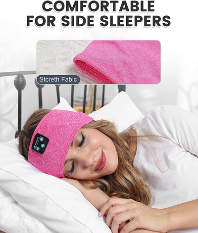 Headphones for Sleeping, Perytong Sleeping Headphones Music Sleep Headband, Ultra-Soft Headphones Headband for Side Sleepers, Sleeping Gifts for Men Women