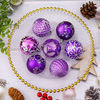 30Ct 2.36" Christmas Ball Ornaments, Christmas Tree Decoration, Plastic Shatterproof Hanging Ball, Fits for Party, Holiday and Home Decor, Purple