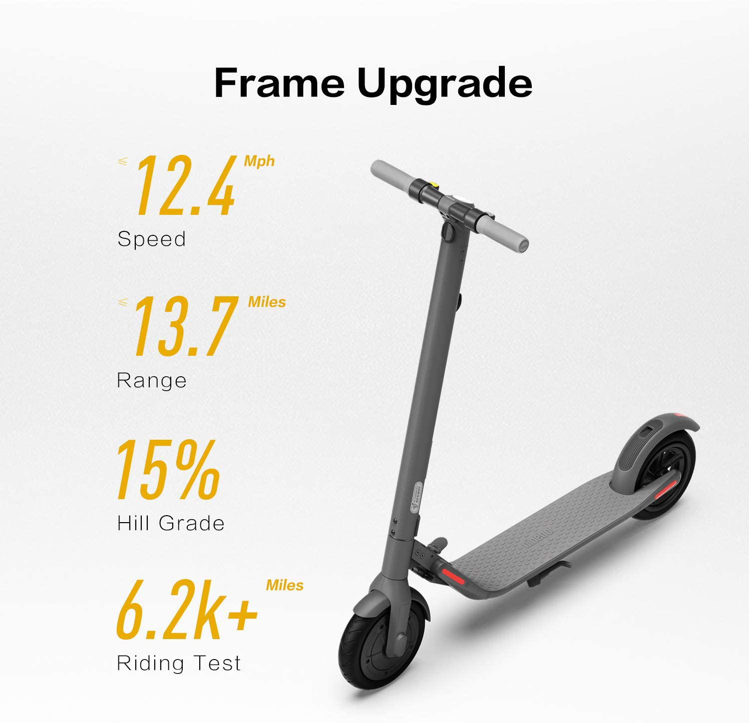 Segway Ninebot E22 E45 Electric Kick Scooter, Upgraded Motor Power, 9-Inch Dual Density Tires, Lightweight and Foldable