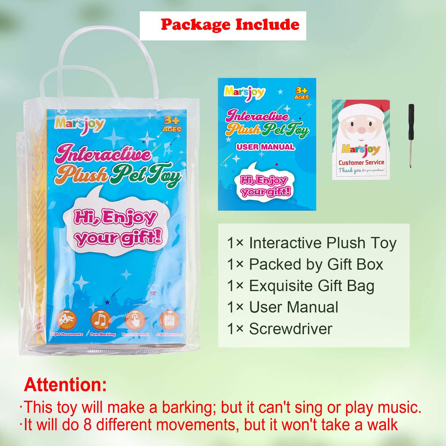 White Plush Cat Stuffed Animal Interactive Cat Robot Toy, Robotic Cat Barking Meow Kitten Touch Control, Electronic Cat Pet, Robot Cat Kitty Toy, Animated Toy Cats for Girls Baby Kids L:12" H:8"