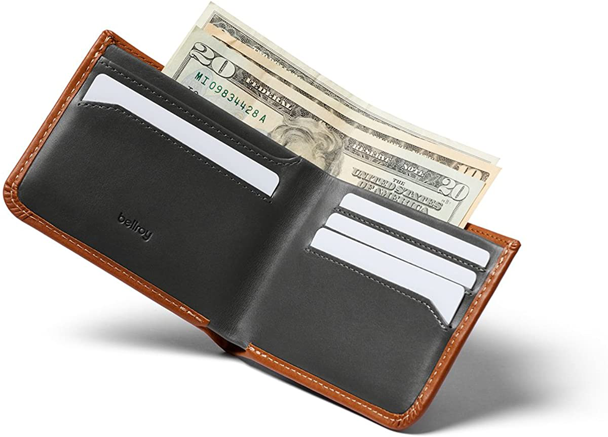 Bellroy Hide & Seek Wallet (Slim Leather Bifold Design, RFID Protected, Holds 5-12 Cards, Coin Pouch, Flat Note Section, Hidden Pocket)
